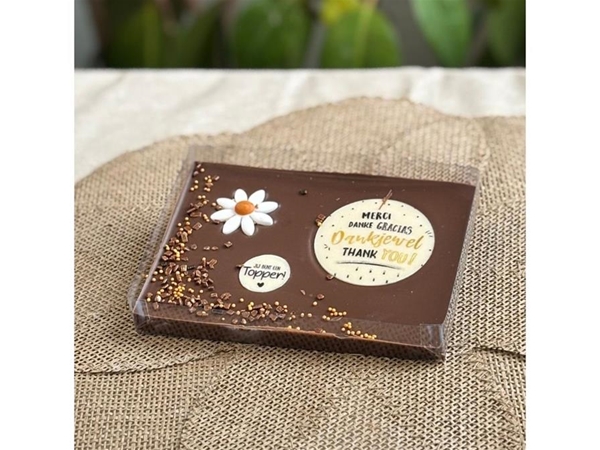 Luxe chocolade tablet Bedankt